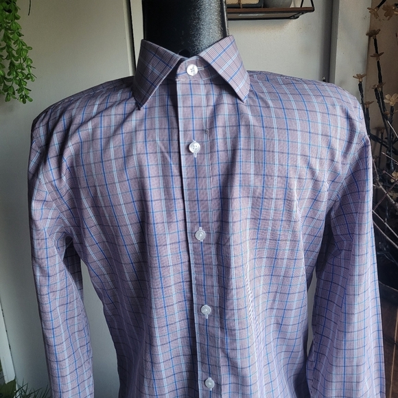 Bonobos Blue and Red Checkered Shirt - Picture 2 of 5
